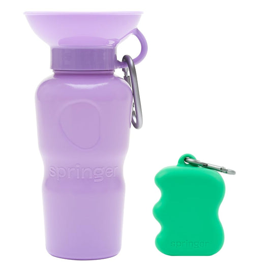 Springer Green Dispenser & Classic Lilac Bottle Bundle