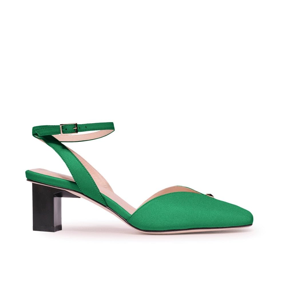 Tiannia Barnes Women's Hope Ankle Strap Pump, Green, 12