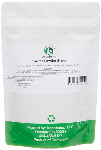 KOPABANA Tbrima Powder Blend, Tebrima powder, Soften and Sothen Skin Mask 2oz