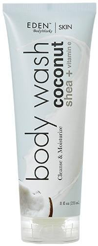 EDEN BodyWorks Coconut Shea Body Wash | 8 oz | Gently Cleanse, Heal & Moisturize Skin - Fresh Scent