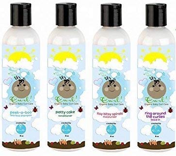 Curls It's a Curl Organic Baby Curl Care Set 4pcs- Tearless Shampoo +Conditioner+Moisturizer+Leave In