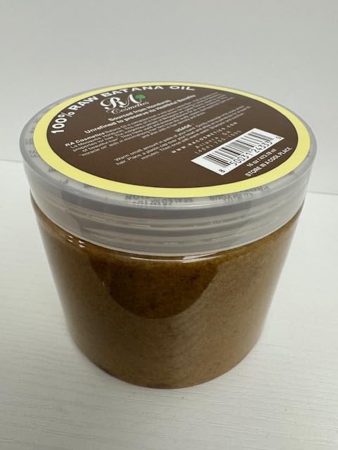 RA Cosmetics Hair Oil, 100% Natural Unrefined Batana for Healthy Hair, 16 oz, Nourishing Moisturizer for Damaged Hair Repair, Strengthening and Nourishing Hair Conditioner