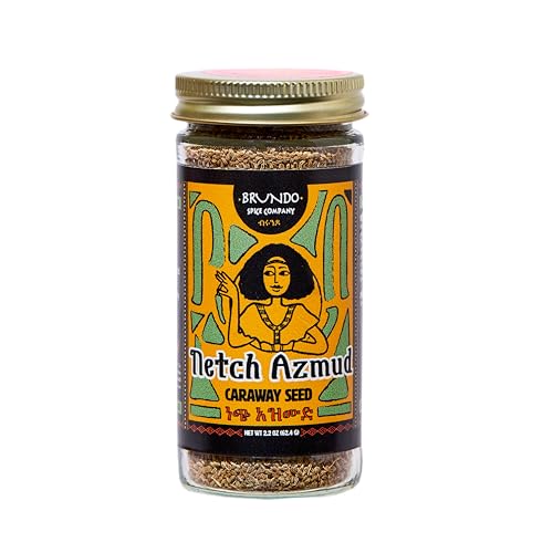 Netch Azmud | Ethiopian Wild Caraway Seed | Hand Picked and Processed | Harvested in and Imported from Ethiopia | Non-GMO | Organic | No Preservatives (1.8oz)