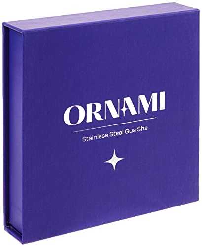 Ornami Stainless Steel Gua Sha Tool for Facial & Body Massage, Skin Tightening, Lymphatic Drainage, and Anti-Aging Benefits