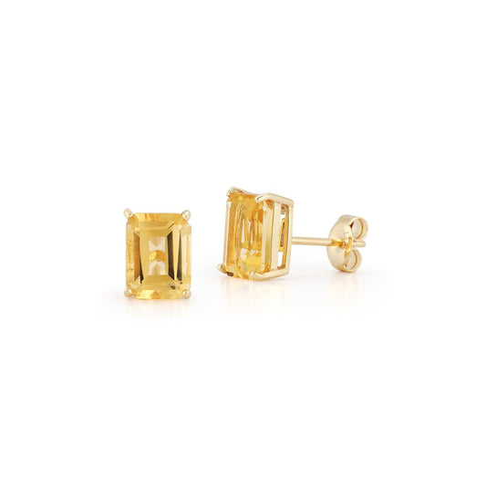 Citrine Studs, OS