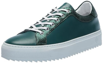 Tiannia Barnes Men's Leather Sneaker, Olive, 7