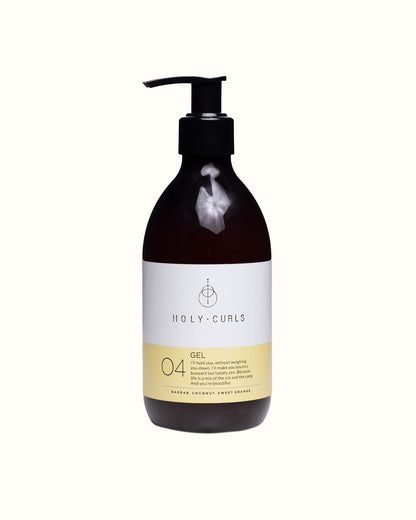 Holy Curls - Curl Gel for Curly, Coily and Wavy Hair, Vegan, Sulphate Free, 10.14 fl oz, Natural Ingredients