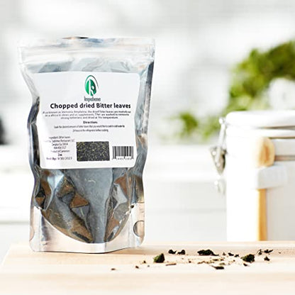Kopabana Chopped Dried Bitter Leaves | Vernonia amygdalina | Non GMO | 2oz