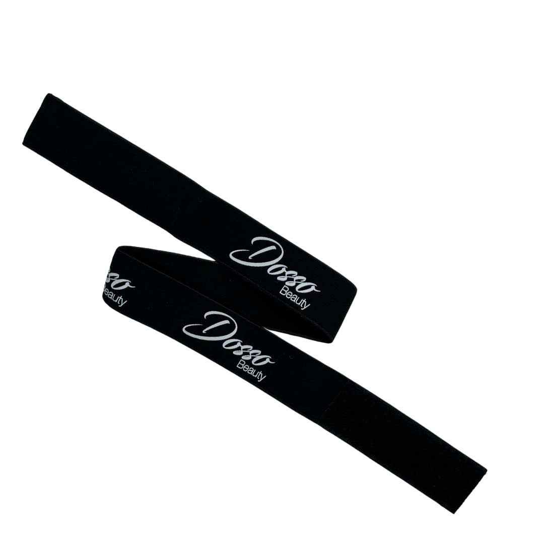 Dosso Beauty Elastic Edge Band, Laying Edges For Braids & Wigs, Velcro Strap, One Size-Fits-All, Versatile Use, Ultra-Fine Polyester Material And Elastic Latex, No Slip