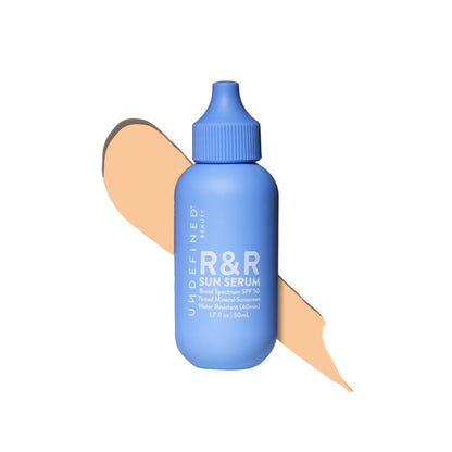 Undefined Beauty R&R Sun Serum SPF 50 Tinted Mineral Sunscreen PA++++ 3 Flex shades, infused with Niacinamide, 40 min Water Resistant, bluelight protection, 1.7oz… (Light Tint/Neutral Undertone)