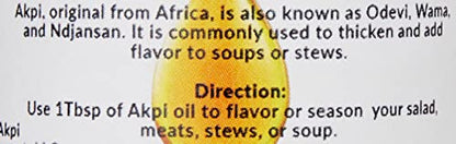 Akpi oil | Ndjansan | Ricinodendron heudelotii |Cold Pressed | Organic| Extra Virgin/Massage Oil 4oz