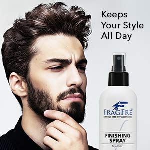 FRAGFRE Hair Finishing Spray Firm Hold 8 oz - Hair Spray for Sensitive Skin - Fragrance Free Hypoallergenic Parabens Free - Holds and Protects Your Styles without Irritations -Vegan No Gluten (1 Pack)