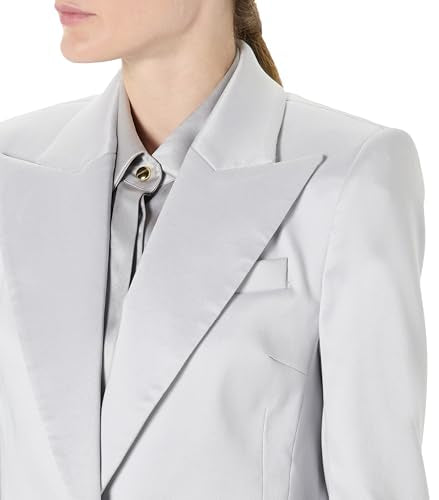 Sergio Hudson, SB Peak Lapel Blazer, 8, Silver