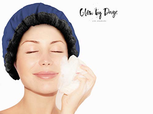 Glow by Daye Cordless Deep Conditioning Thermal Heat Cap, Microwavable Heat Therapy for Hair, Portable, Reversible Midnight