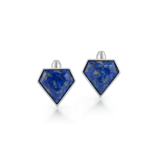 Lapis Pentagon Cufflinks, OS, Blue