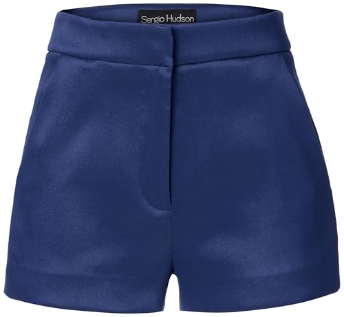 Sergio Hudson, Trouser Short, 6, Navy