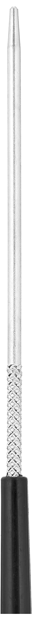 Dosso Beauty 3-in-1 Edge Styling Brush, Black Colour, Baby Soft Bristles, Pointed Metal End-Designed For Partin and Sculpting, Detangles Edges, Organic, Lightweight, Travel Friendly, 9 x 0.5 x 2 inch