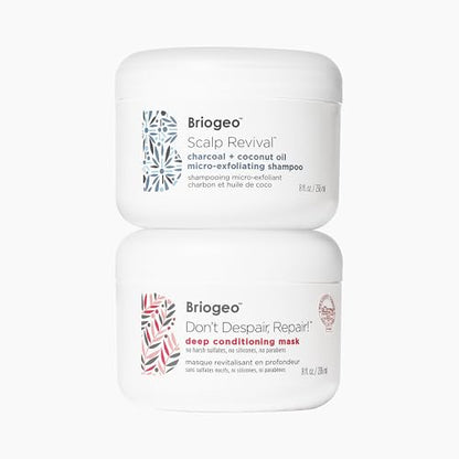 Briogeo Ultimate Hair Heroes Gift Set, Includes 8 fl oz Micro-Exfoliating Shampoo and 8oz Deep Conditioning Mask ($81 Value)