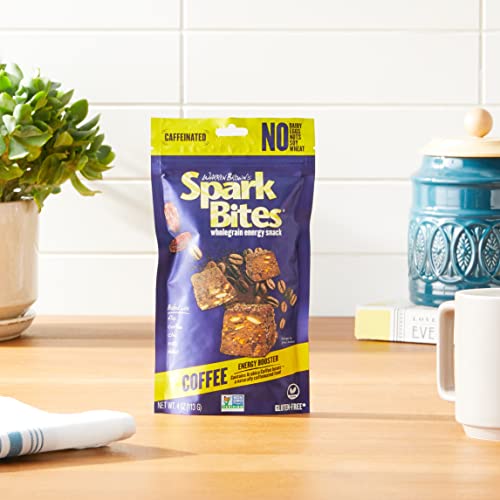 SPARK BITES - Coffee (Pack of 6) Allergen Free Vegan Healthy Energy Snack - A Steady Release of Wholesome Energy with NONE OF THE TOP 8 ALLERGENS - Vegan, Non-GMO, Gluten-Free