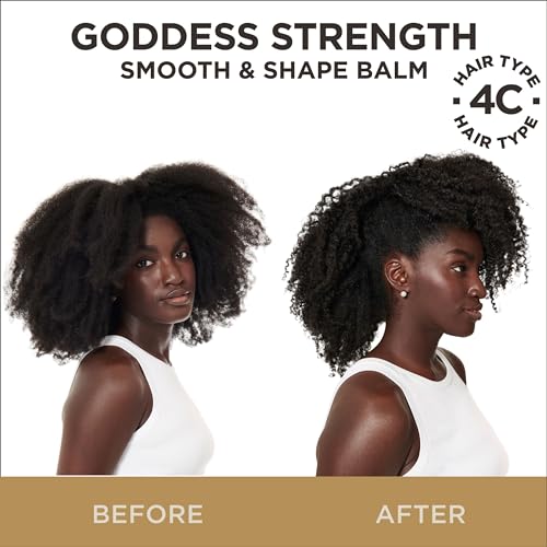 Carol's Daughter Goddess Strength Smooth and Shape Hair Balm, Hair Cream for Weak, Breakage-Prone Hair, 5.5 Fl Oz