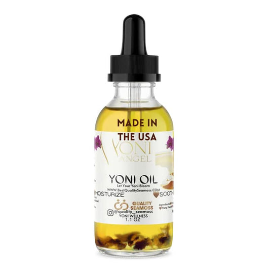 USA Made Yoni Oil, Restores pH Balance, Relieves Drynesss Mint Fresh Feminine Care Oil, Reduces Odor, All Natural, Herbal Yoni Blend Tea Tree, Mint, Lemongrass, Jasmine & Chamomile