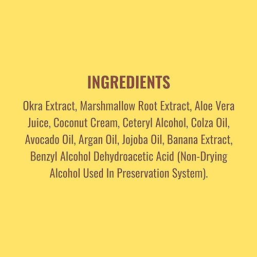 Ecoslay Banana Cream Deep Conditioner 8 oz - Nourishing Hair Mask for Dry, Damaged, Frizzy, and Curly Hair - Plant-Based Deep Conditioning Treatment for Natural and Color Treated Hair