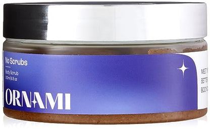 Ornami Body Scrub, Exfoliating and Illuminating Sugar Scrub with Coconut Oil and Essential Oils for Hand and Body 6.7oz