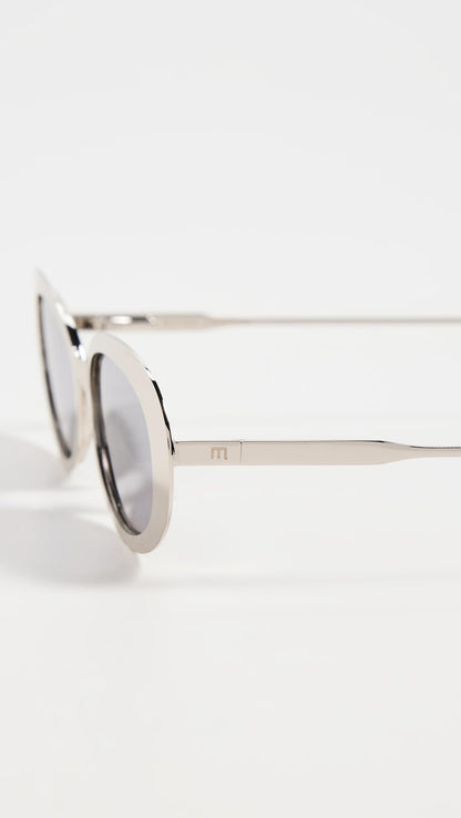 Elisa Johnson Women's Lyric Sunglasses, Silver, One Size
