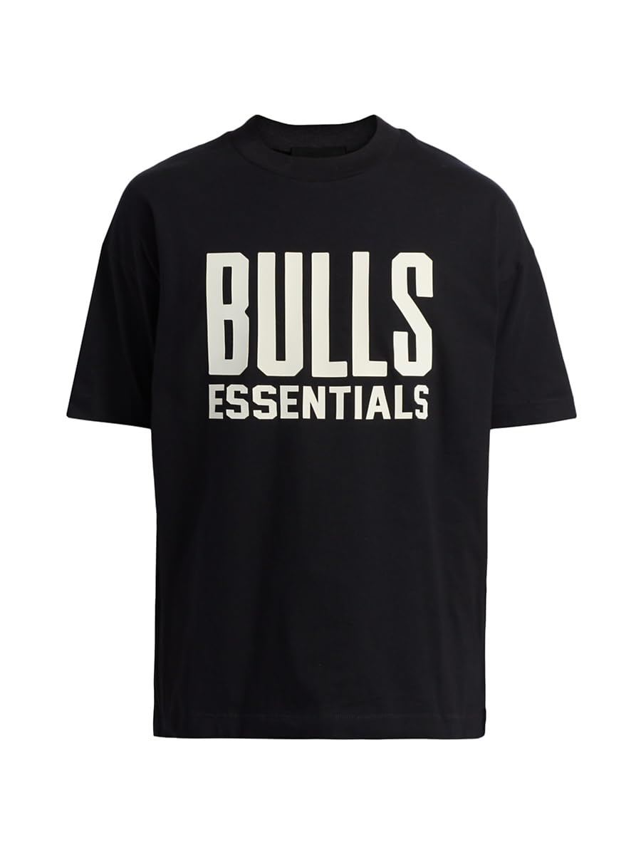 Fear of God Essentials, Bulls Cotton Jersey Crewneck T-Shirt, X-Large, Black