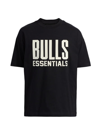 Fear of God Essentials, Bulls Cotton Jersey Crewneck T-Shirt, X-Large, Black