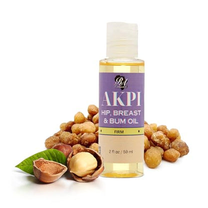 RA Cosmetics Akpi Lifting Oil for Butt, HIPS, and Breasts - 100% Natural, Surgery-Free Beauty Solution - Breasts & Butt Enhancement Oil for Firming and Toning Your Skin | Hip Lift Massage Oil, 2oz