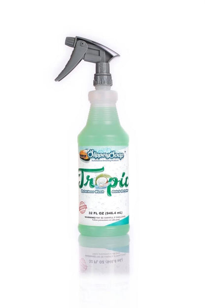 SLIPPERY SOAP Tropic Waterless Wash and Quick Detailer, Streak-free shine, 32 ounces