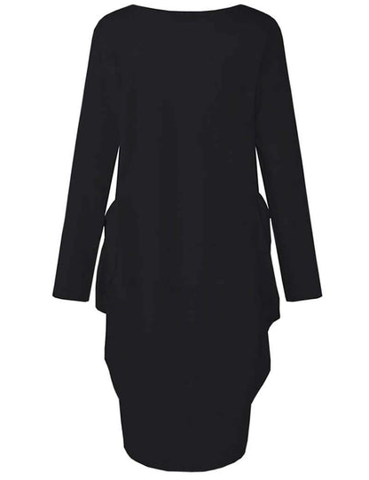 WbJetr Women's Long Sleeve Pocket Dress Black Woman Afro Brave Blessed Tunic Tops