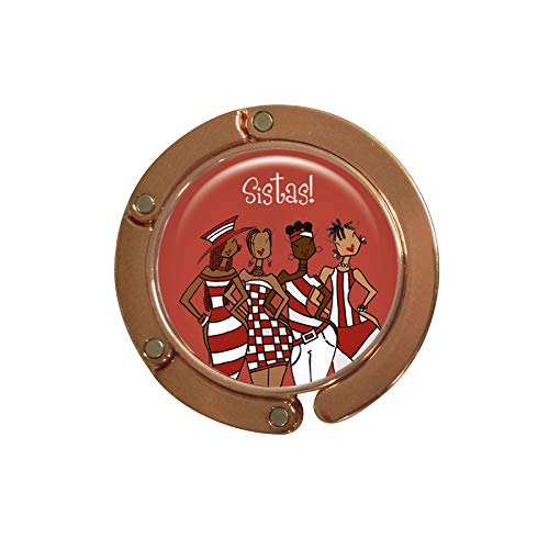 Shades of Color Purse Hanger, Sistas, 2.5 x 1.73 inches, Red (PH133)