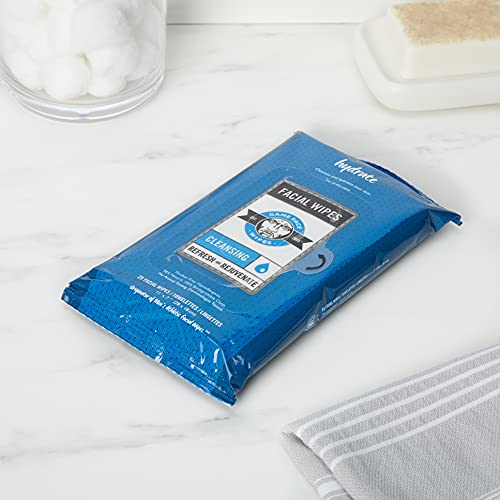 Game Face Cleansing Face Wipes 25 Count Pack XL Size 100% Compostable, Naturally Formulated and Lightly Scented Hydrating, Refreshing, and Rejuvenating for Athletic, Sport, and On The Go Needs.