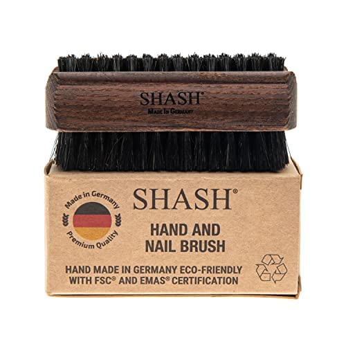 Since 1869 Hand Made In Germany Thermo Beech Wood Black Bristle Nail and Hand Brush