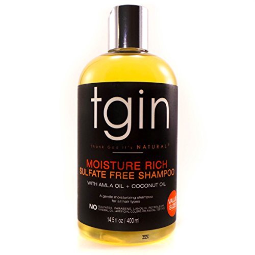 tgin Moisture Rich Sulfate Free Shampoo for Natural Hair, 14.5oz by tgin (Thank God It's Natural)