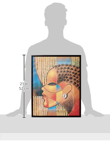 Shades of Color Composite of A Woman Framed Canvas Art, 19.625 x 15.625 inches (FCA156), Multicolor