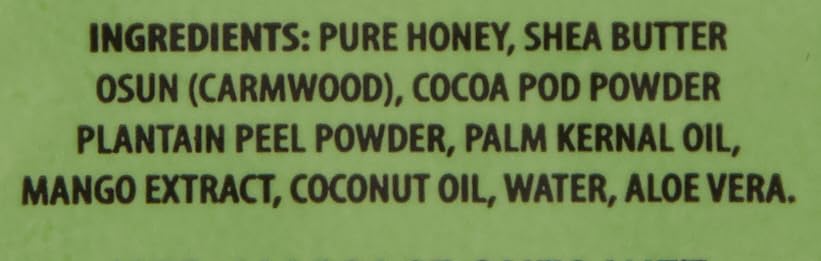 RA Cosmetics 100% Natural African Black Soap, Mango Scent, 5 oz, 141g