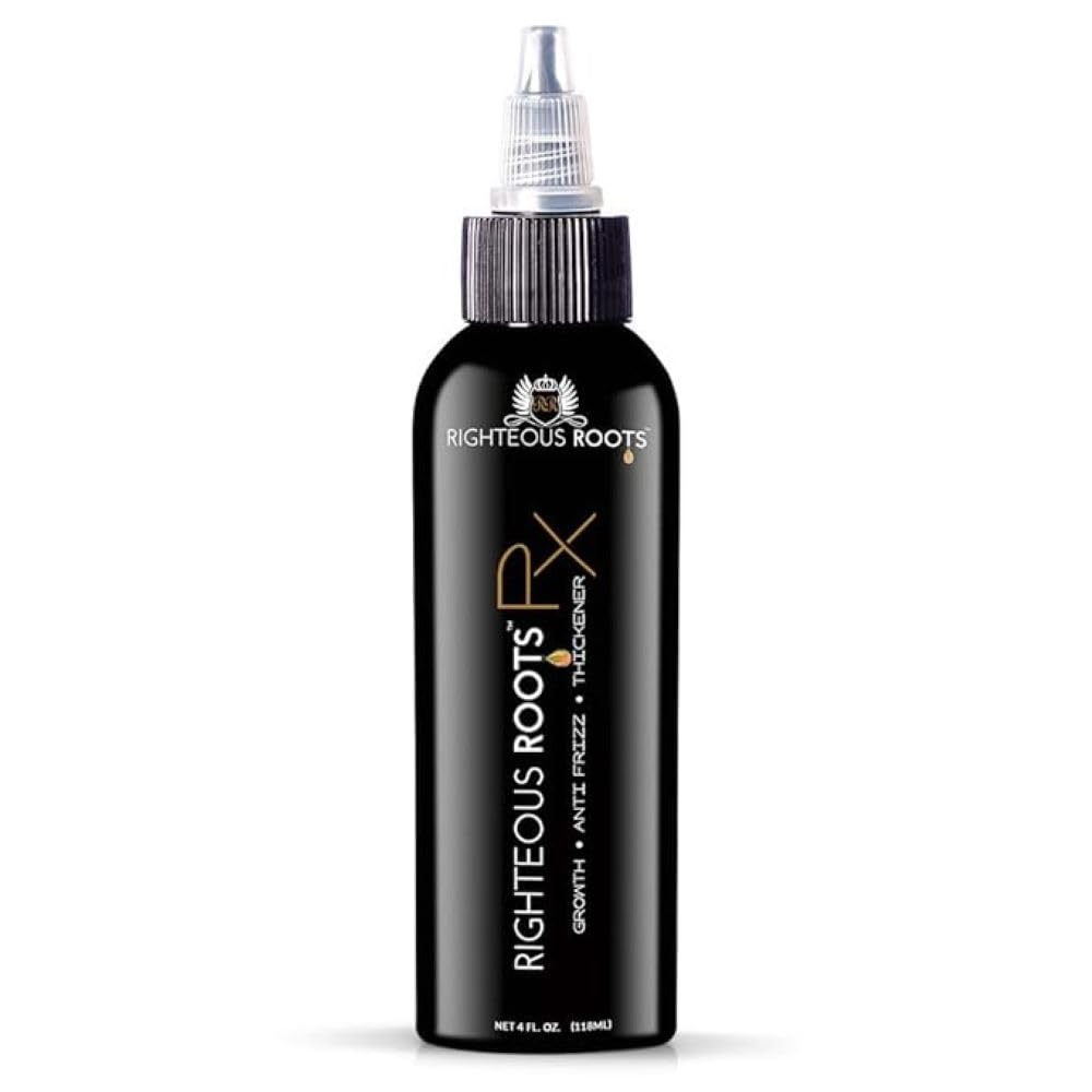 Righteous Roots Rx Hair Oil for Hair Growth, Anti Frizz and Thickener Best for Curly, Wavy Natural Hair and Beards. 4fl oz (Previously known as Hair RX)