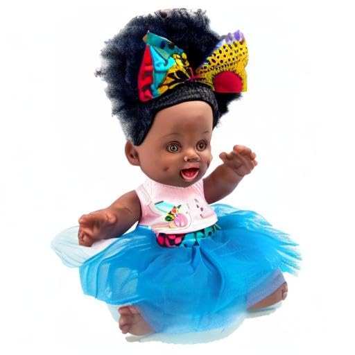 Orijin Bees Dream Puff Bee - 12 inch African American Doll, Afro Doll, Ethnic Doll, Latino Doll, Biracial Doll, Curly Hair Doll, Baby Doll, Birthday Gift