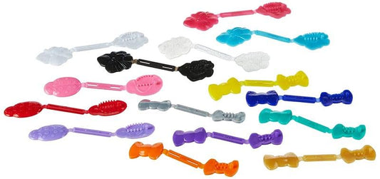 Confidence - GaBBY All DoGGY Bow Bundle - Patented Non-Slip Barrettes – 30 Pack – 2 Barrettes in Each of the 15 Colors & Designs