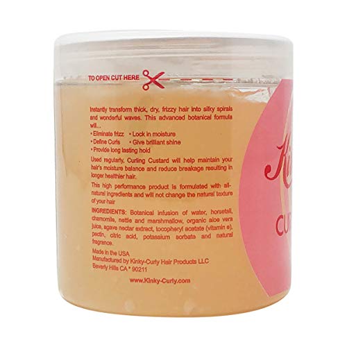 Kinky Curly Curl Custard Gel, 8 oz