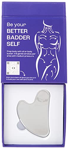 Ornami Stainless Steel Gua Sha Tool for Facial & Body Massage, Skin Tightening, Lymphatic Drainage, and Anti-Aging Benefits