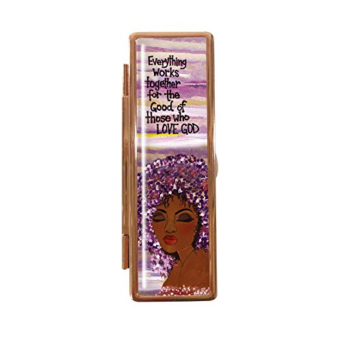 Shades of Color Lipstick Mirror Case, Walk By Faith