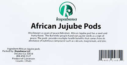 KOPABANA Grains of Peace | Seeds of Peace | Graines de la Paix | ndidam | jujube | African Spices & seasonings | 3 pcs