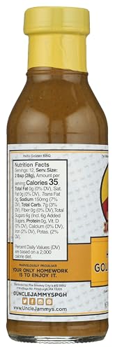 UNCLE JAMMY'S Hello Golden BBQ Sauce, 13.5 OZ