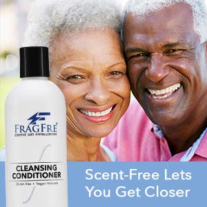 FRAGFRE Cleansing Conditioner for Fine Fragile and Treated Hairs 12 oz (2-Pack Gift Set) - Mild Conditioning Shampoo for Sensitive Skin - Sulfate Free Fragrance Free Paraben Free - Vegan Co-wash