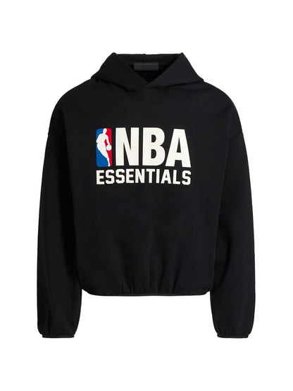 Fear of God Essentials, NBA Fleece Hoodie, X-Small, Black