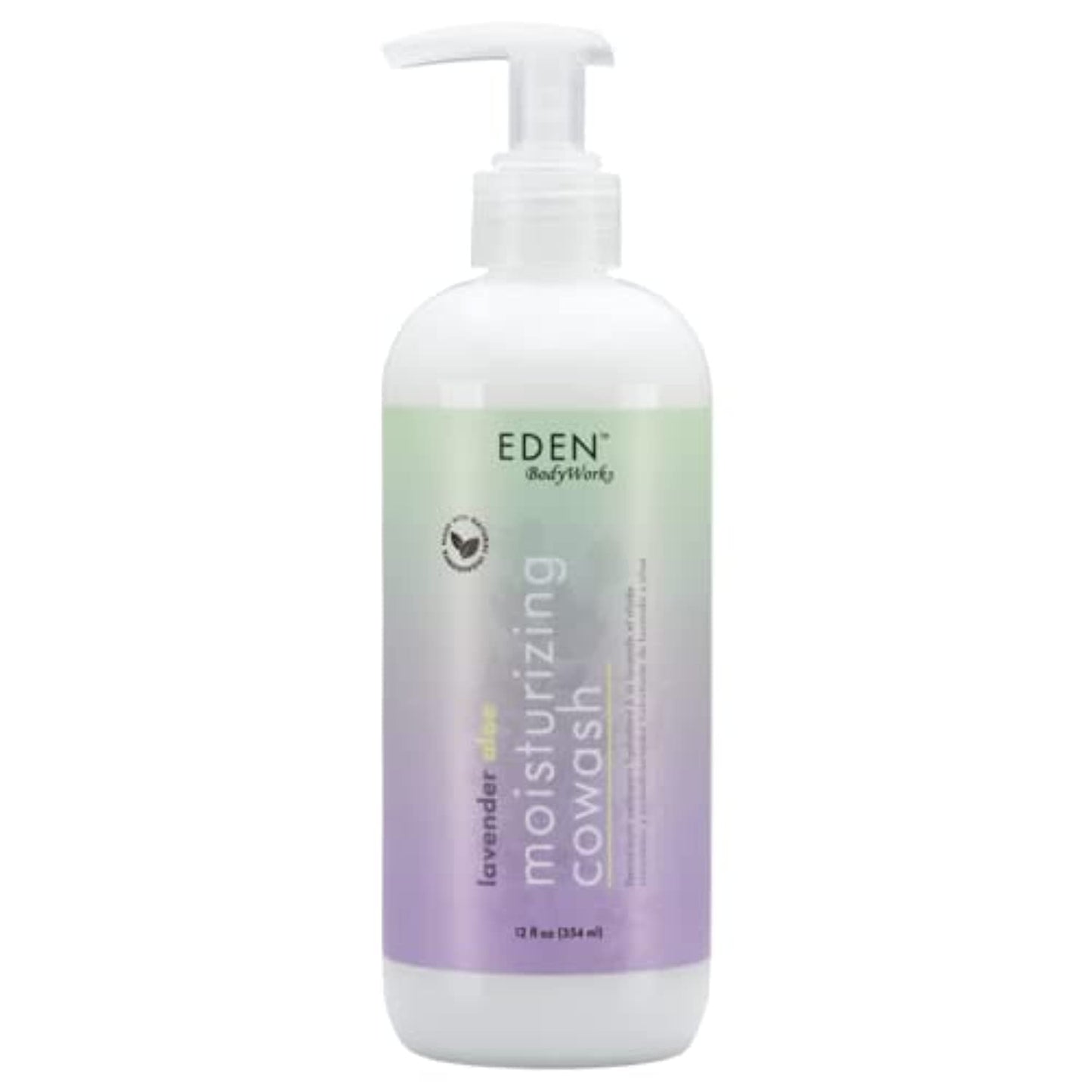 EDEN BodyWorks Lavender Aloe Hydrating Cowash Cleansing Conditioner for Curly Hair, Kinky & Wavy - Remove Buildup & Residue Between Shampooing - 12 oz Jar